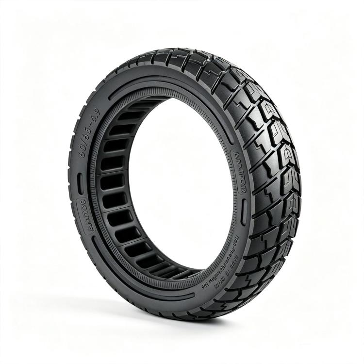 AIMITE Electric Scooter 45mm Slot Honeycomb Solid Tire, Size: 60 / 65-6.9 inch, For Ninebot MAX G2 (Black)
