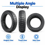 AIMITE Electric Scooter 45mm Slot Honeycomb Solid Tire, Size: 60 / 65-6.9 inch, For Ninebot MAX G2 (Black)