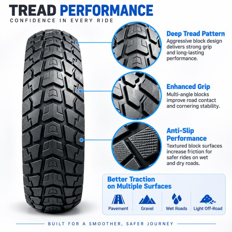 AIMITE Electric Scooter 45mm Slot Honeycomb Solid Tire, Size: 60 / 65-6.9 inch, For Ninebot MAX G2 (Black)