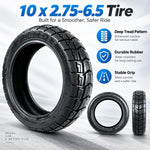 AIMITE Electric Scooter Off-Road Vacuum Tire, Size: 10 inch x 2.75-6.5 inch, For Ninebot Max G30