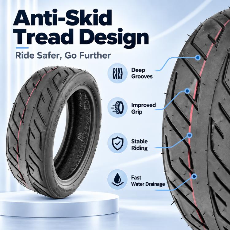 AIMITE Electric Scooter Thickened Vacuum Tire, Size: 10 x 2.70-6.5 inch, Size: 10 x 2.70-6.5 inch