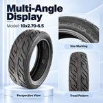 AIMITE Electric Scooter Thickened Vacuum Tire, Size: 10 x 2.70-6.5 inch, Size: 10 x 2.70-6.5 inch