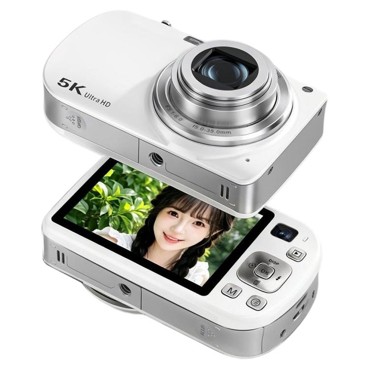 DC417X 2.8 inch Screen 7x Optical Zoom Front and Rear Dual Lens Digital Camera, without, 16GB, 32GB, 64GB, 128GB