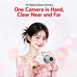 DC417X 2.8 inch Screen 7x Optical Zoom Front and Rear Dual Lens Digital Camera, without, 16GB, 32GB, 64GB, 128GB