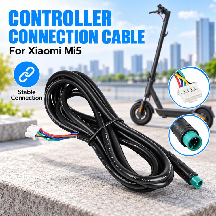 LYP4103 Electric Scooter 5 Pin Controller Connector Cable For Xiaomi MI5, 173cm