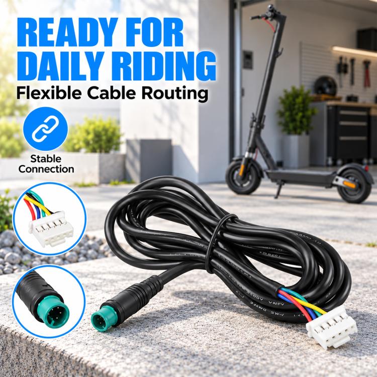 LYP4103 Electric Scooter 5 Pin Controller Connector Cable For Xiaomi MI5, 173cm