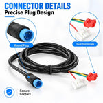 LYQT099-4 Electric Scooter Controller Connector Cable For Ninebot MAX G2, 120cm
