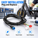 LYQT099-4 Electric Scooter Controller Connector Cable For Ninebot MAX G2, 120cm