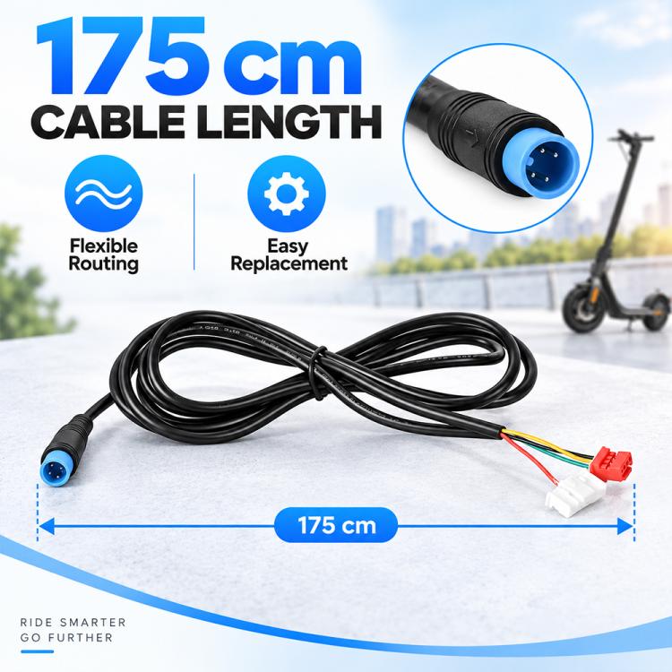 LYQT256-3 Electric Scooter Controller Connector Cable For Ninebot F2/F2 Pro/F2 Plus, 175cm