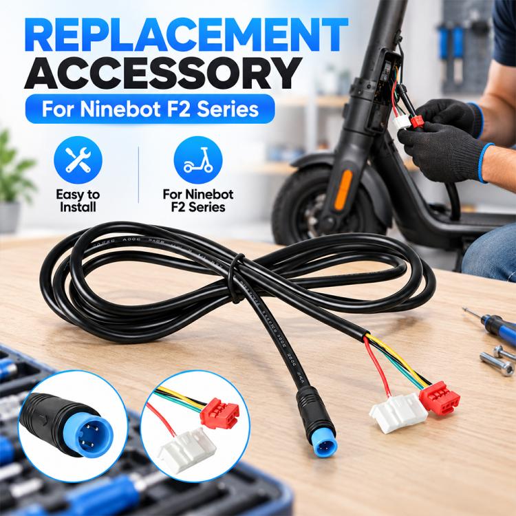 LYQT256-3 Electric Scooter Controller Connector Cable For Ninebot F2/F2 Pro/F2 Plus, 175cm