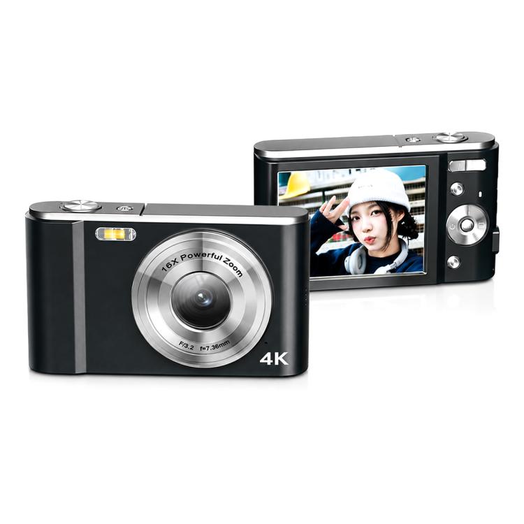 DC302 2.8 inch Screen Retro Digital HD Camera, White without Memory Card, White + 16GB, White + 32GB, White + 64GB, Black + 32GB, Black + 64GB