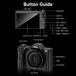 DC201A 3.5 inch Screen HD Digital Mirrorless Camera, without, 32GB, 64GB