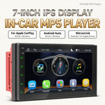7 inch IPS Double-DIN Car MP5 Player Wireless CarPlay/Android Auto Bluetooth HD Display