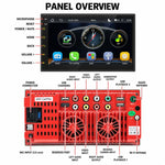 7 inch IPS Double-DIN Car MP5 Player Wireless CarPlay/Android Auto Bluetooth HD Display