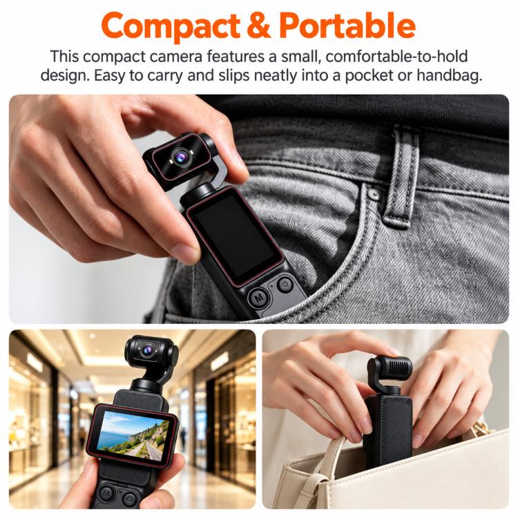 DV11 1.97-inch HD Handheld Gimbal Pocket Camera Outdoor Sports Recorder