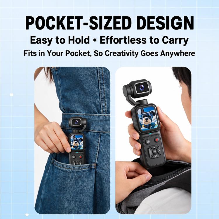HJD09 1.69-inch HD Handheld Gimbal Pocket Camera Outdoor Sports Recorder