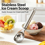 LsCook Thick 304 Stainless Steel Ice Cream Spoon