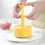 LsCook ABS Round Hamburger Patty Press Kit with 100 Baking Papers