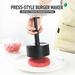 LsCook ABS Round Hamburger Patty Press Kit with 100 Baking Papers