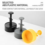 LsCook ABS Round Hamburger Patty Press Kit with 100 Baking Papers