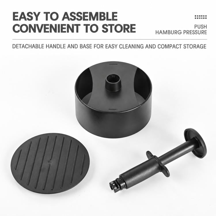 LsCook ABS Round Hamburger Patty Press Kit with 100 Baking Papers