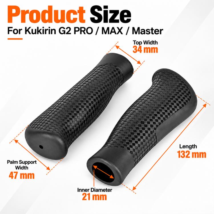 1 Pair LYG2084 Electric Scooter Bike Silicone Handlebar Gloves For Kukirin G2 Pro/Max/Master