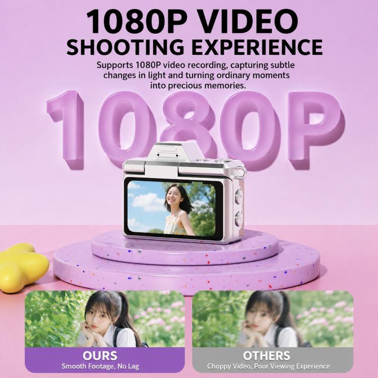 M37 1080P 1.47 inch Flip Screen Retro Mini Thumb Camera