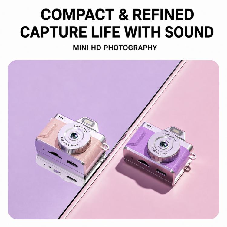 M37 1080P 1.47 inch Flip Screen Retro Mini Thumb Camera