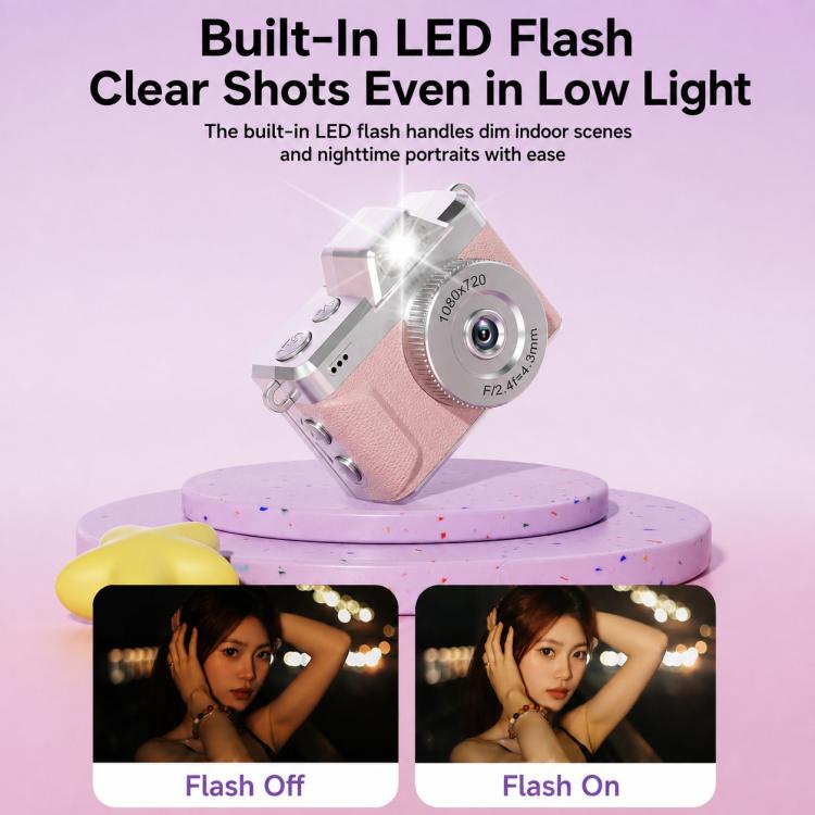 M37 1080P 1.47 inch Flip Screen Retro Mini Thumb Camera
