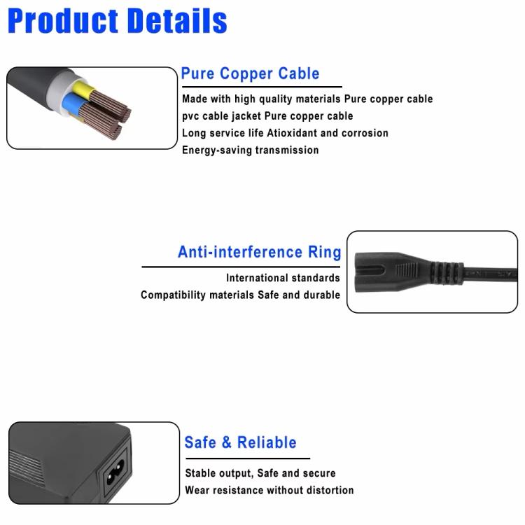 LYCDQ026 Electric Scooter 4 in 1 42V/2A Charger For Xiaomi M365 Series/Ninebot ES Series, EU Plug, US Plug, UK Plug, AU Plug
