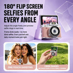 M38 1080P 1.47 inch Flip Screen Mini Portable Retro Thumb Camera