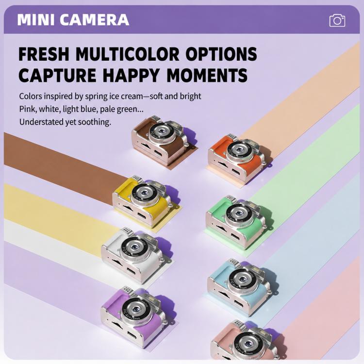 M38 1080P 1.47 inch Flip Screen Mini Portable Retro Thumb Camera