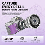 M38 1080P 1.47 inch Flip Screen Mini Portable Retro Thumb Camera