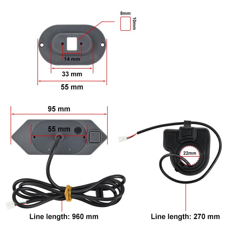 LYG30126 Electric Scooters Universal Alarm Turn Signal Set, For Ninebot MAX G30