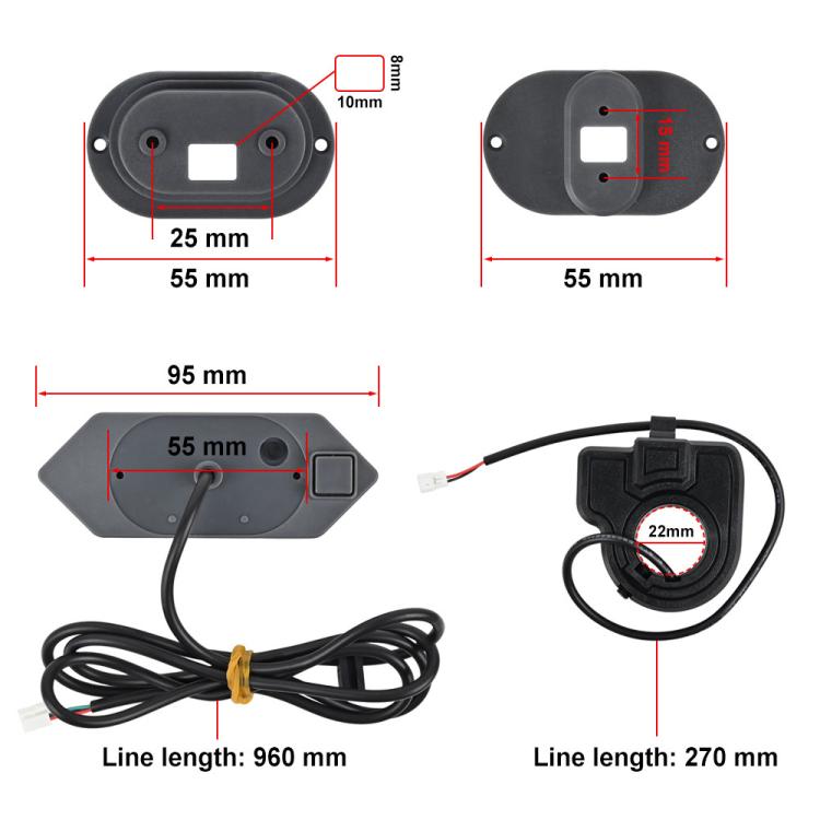 LYG30126 Electric Scooters Universal Alarm Turn Signal Set, For Xiaomi Mijia M365 Pro