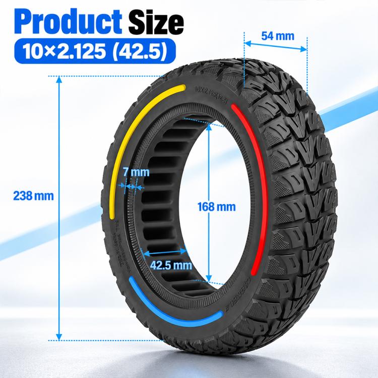 LYLT580 Electric Scooter 10x2.125 10 inch Inner Honeycomb Solid Tire 42.5mm Chuck For Ninebot F30/F40/Mi4 Lite 2