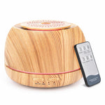 SS13 Colorful Wood Grain 300ml Aroma Diffuser with Remote Control