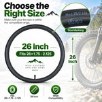 CITYNEYE LYLT460-1 Mountain Bike 26 inch Inner Tube 26x1.75/2.125 American Valve AV32