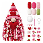 Handmade Ornament DIY Seasonal 3D Crochet Door Hanger Kit Collection, Christmas, Easter, Heart, Pumpkin, Witch, Winter Snow, Springtime-Ladybug, Springtime-Honeybee, Ocean