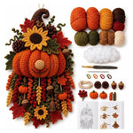 Handmade Ornament DIY Seasonal 3D Crochet Door Hanger Kit Collection, Christmas, Easter, Heart, Pumpkin, Witch, Winter Snow, Springtime-Ladybug, Springtime-Honeybee, Ocean