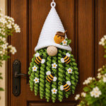 Handmade Ornament DIY Seasonal 3D Crochet Door Hanger Kit Collection, Christmas, Easter, Heart, Pumpkin, Witch, Winter Snow, Springtime-Ladybug, Springtime-Honeybee, Ocean