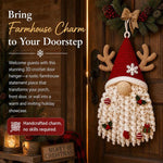 Handmade Ornament DIY Seasonal 3D Crochet Door Hanger Kit Collection, Christmas, Easter, Heart, Pumpkin, Witch, Winter Snow, Springtime-Ladybug, Springtime-Honeybee, Ocean