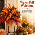 Autumn Harvest Floral Garden Stake Arrangement Fall Flowers, without Floor Stake, with Floor Stake