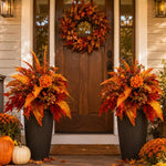 Autumn Harvest Floral Garden Stake Arrangement Fall Flowers, without Floor Stake, with Floor Stake