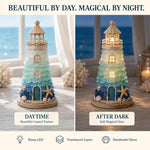 DIY Lighted Sea Glass Lighthouse Kit, Sea Glass, Coral Reefs, Rose Latte, Sunflower, Moonstone, Hummingbird, Sunset Beach, Coastal Christmas, Mermaid Lagoon, Halloween Coast, Treasure Cove