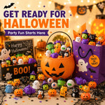 Halloween Mochi Squishy Toys, Random Style Delivery, 30 PCS/Pack with Pumpkin Bucket, 30 PCS/Pack without Pumpkin Bucket, 50 PCS/Pack with Pumpkin Bucket, 60 PCS/Pack with Pumpkin Bucket, 90 PCS/Pack with Pumpkin Bucket, 120 PCS/Pack with Pumpkin Bucket