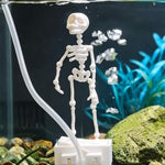 Skull Shape Aquarium Ornament Air Bubble Fish Tank Decoration, Sliding Waterwheel Skull, Dancing Skull+2 Suction Cups, Dancing Skull, Sliding Waterwheel Skull+1m Tube, Dancing Skull+2 Suction Cups+1m Tube, Dancing Skull+1m Tube