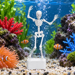 Skull Shape Aquarium Ornament Air Bubble Fish Tank Decoration, Sliding Waterwheel Skull, Dancing Skull+2 Suction Cups, Dancing Skull, Sliding Waterwheel Skull+1m Tube, Dancing Skull+2 Suction Cups+1m Tube, Dancing Skull+1m Tube