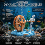 Skull Shape Aquarium Ornament Air Bubble Fish Tank Decoration, Sliding Waterwheel Skull, Dancing Skull+2 Suction Cups, Dancing Skull, Sliding Waterwheel Skull+1m Tube, Dancing Skull+2 Suction Cups+1m Tube, Dancing Skull+1m Tube