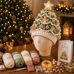 Lighted Christmas Tree Crochet Hat DIY Kit, Christmas, Halloween, Ice Crystals, Pearlescent, Candy Land, Rural Radiance, Blush Gold, Angel Blessing, Winter Forest, Vintage Village, Circus